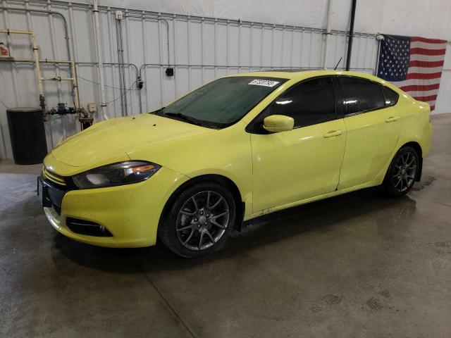 1C3CDFBH1DD230835 - 2013 DODGE DART SXT YELLOW photo 1