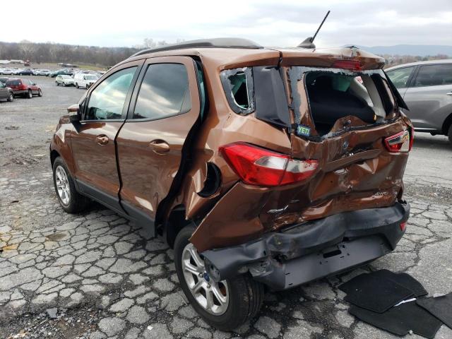 MAJ6S3GL3KC294734 - 2019 FORD ECOSPORT SE Marrón foto 3