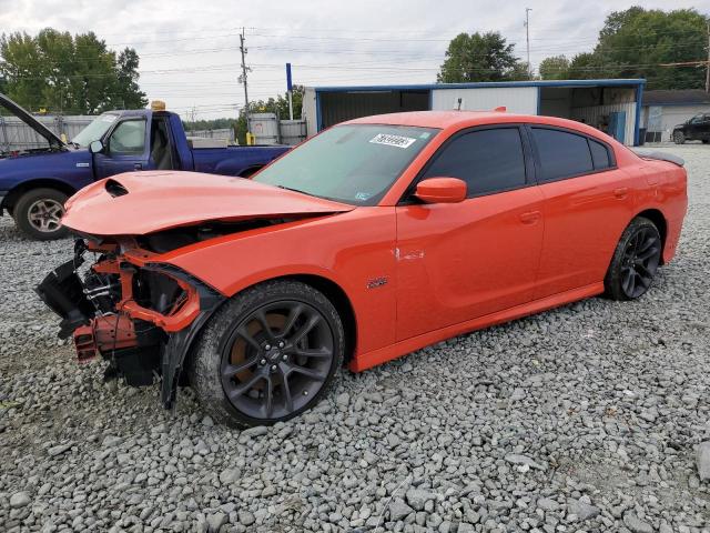 2C3CDXGJ6MH588095 - 2021 DODGE CHARGER SCAT PACK ORANGE photo 1