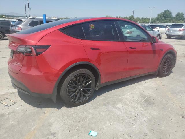 5YJYGAEE3MF146313 - 2021 TESLA MODEL Y RED photo 3