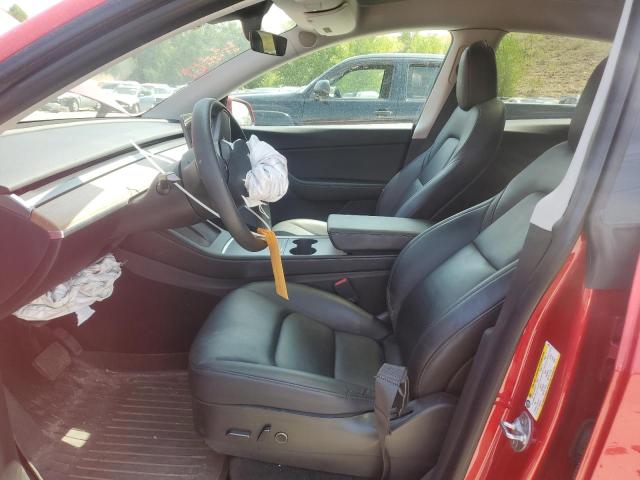 5YJYGAEE3MF146313 - 2021 TESLA MODEL Y RED photo 7