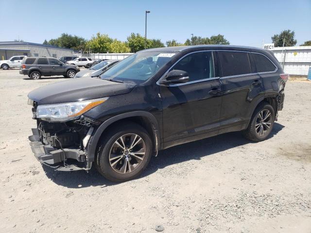 5TDJKRFH7GS262783 - 2016 TOYOTA HIGHLANDER XLE BLACK photo 1