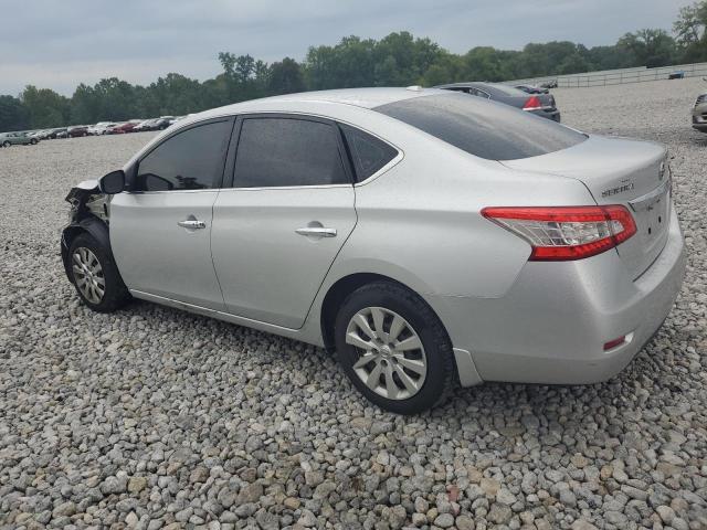 3N1AB7APXFL696187 - 2015 NISSAN SENTRA S SILVER photo 2