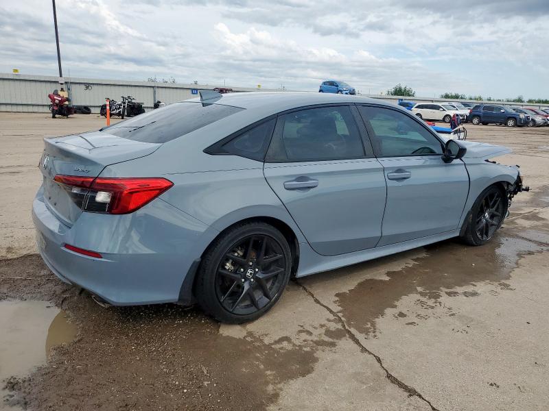 2HGFE2F58NH595341 - 2022 HONDA CIVIC SPORT GRAY photo 3