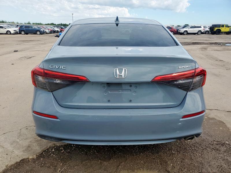 2HGFE2F58NH595341 - 2022 HONDA CIVIC SPORT GRAY photo 6