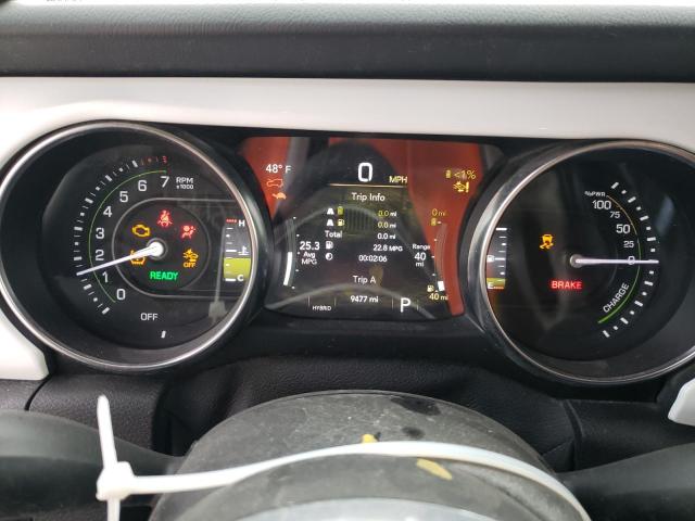 1C4JJXP68MW754321 - 2021 JEEP WRANGLER U SAHARA 4XE WHITE photo 9