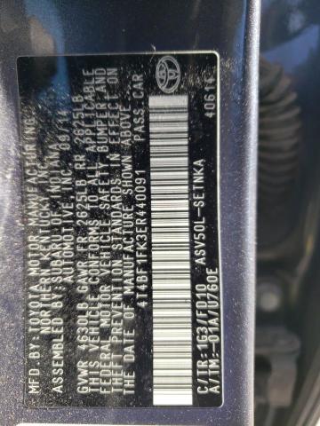 4T4BF1FK3ER440091 - 2014 TOYOTA CAMRY L GRAY photo 12