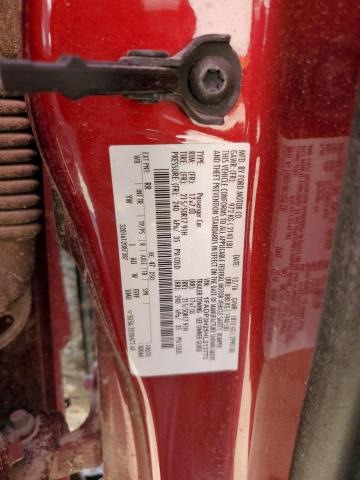 1FADP3H25HL213773 - 2017 FORD FOCUS SEL RED photo 12