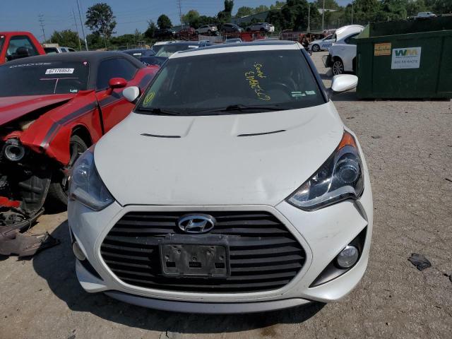 KMHTC6AE7EU197150 - 2014 HYUNDAI VELOSTER TURBO WHITE photo 5