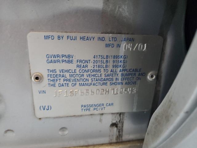 JF1SF65602H712543 - 2002 SUBARU FORESTER S 银色 照片 13