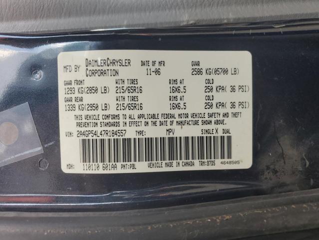 2A4GP54L47R184557 - 2007 CHRYSLER TOWN & COU TOURING 蓝色 照片 13