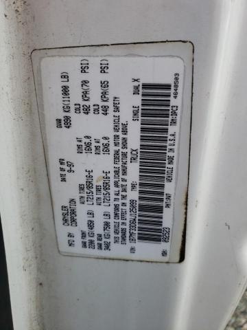 1B7MF33D6WJ125099 - 1998 DODGE RAM 3500 WHITE photo 12