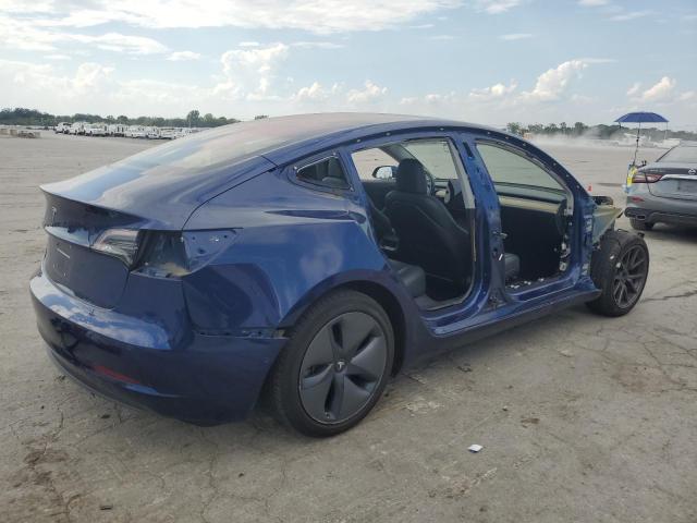 5YJ3E1EA8JF030887 - 2018 TESLA MODEL 3 BLUE photo 3