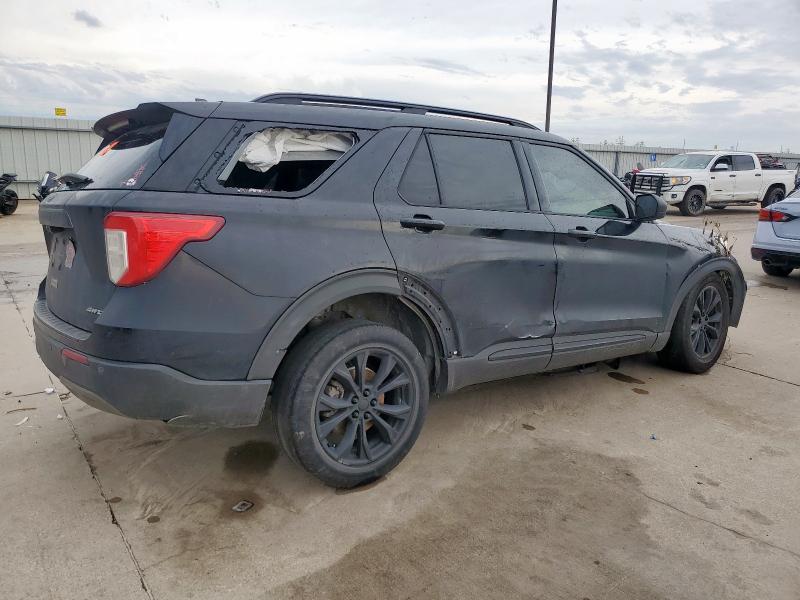 1FMSK8DH2MGC05202 - 2021 FORD EXPLORER XLT 黑色 照片 3