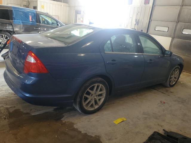 3FAHP0HA8AR373001 - 2010 FORD FUSION SE BLUE photo 3