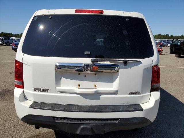 5FNYF4H26DB077185 - 2013 HONDA PILOT LX WHITE photo 6