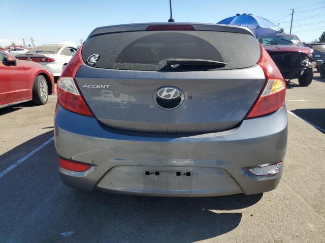 KMHCT5AE4GU255700 - 2016 HYUNDAI ACCENT SE GRAY photo 6