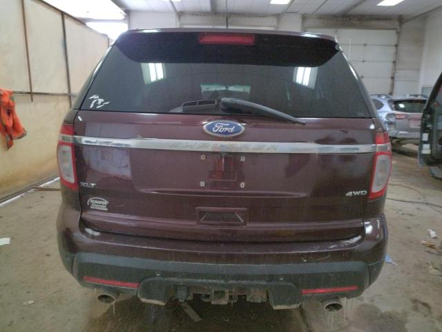 1FMHK8D80BGA31444 - 2011 FORD EXPLORER XLT BURGUNDY photo 6