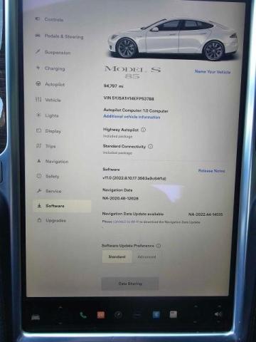 5YJSA1H14EFP53788 - 2014 TESLA MODEL S Boz foto 8