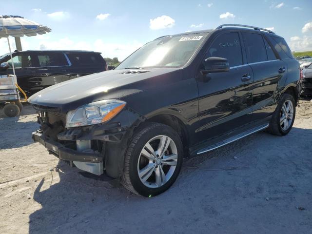 4JGDA5HB6FA544163 - 2015 MERCEDES-BENZ ML 350 4MATIC BLACK photo 2