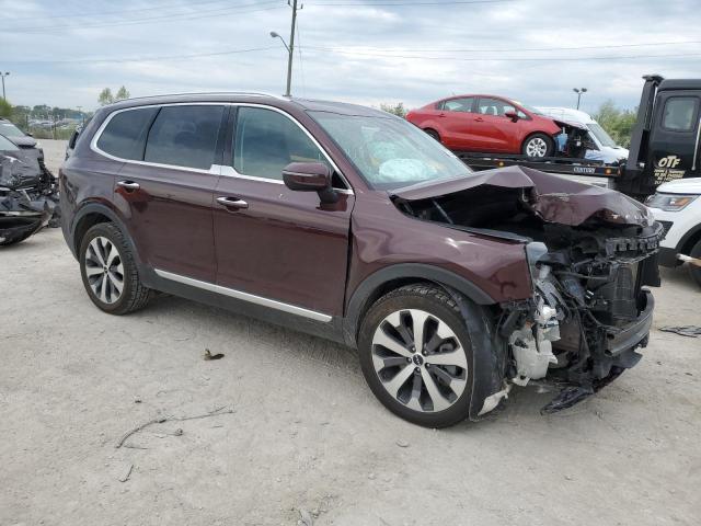 5XYP6DHC3NG238672 - 2022 KIA TELLURIDE S MAROON photo 4