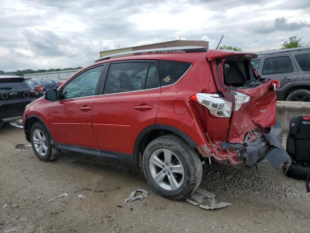 2T3WFREV5EW127931 - 2014 TOYOTA RAV4 XLE RED photo 2