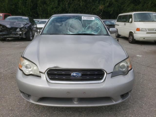 4S3BL616757209384 - 2005 SUBARU LEGACY 2.5I SILVER photo 5