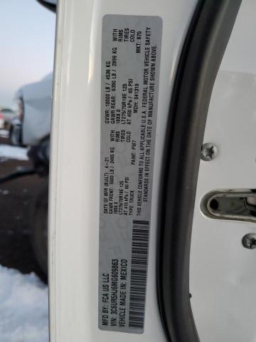 3C6UR5HJ6MG609863 - 2021 RAM 2500 TRADESMAN Ақ фото 13