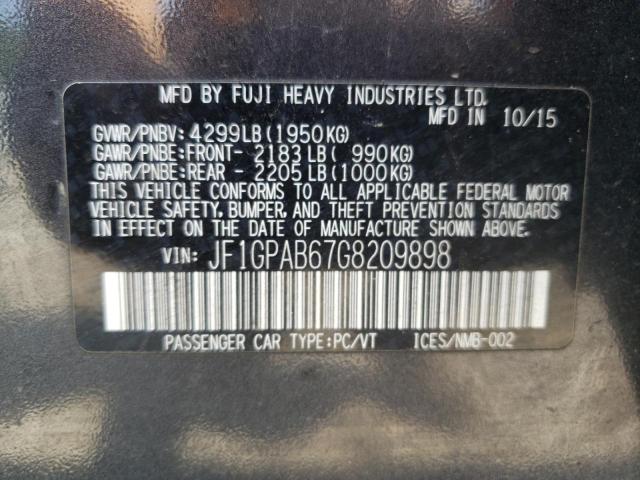 JF1GPAB67G8209898 - 2016 SUBARU IMPREZA PREMIUM GRAY photo 13