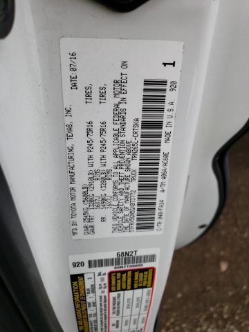 5TFRX5GN5GX073772 - 2016 TOYOTA TACOMA ACCESS CAB თეთრი ფოტო 12