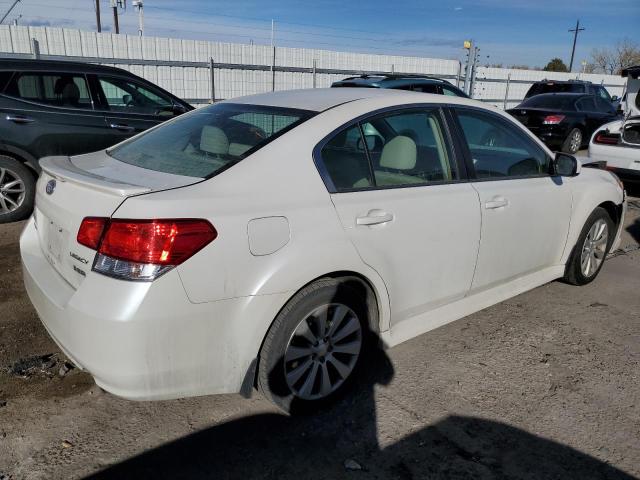 4S3BMDG64C2016340 - 2012 SUBARU LEGACY 3.6R PREMIUM WHITE photo 3