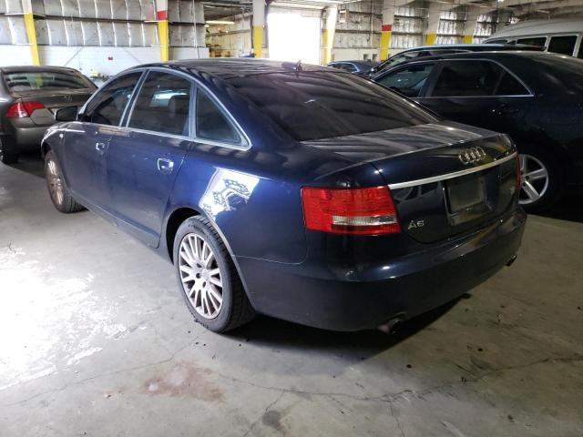 WAUDH74F16N143887 - 2006 AUDI A6 3.2 QUATTRO BLUE photo 2