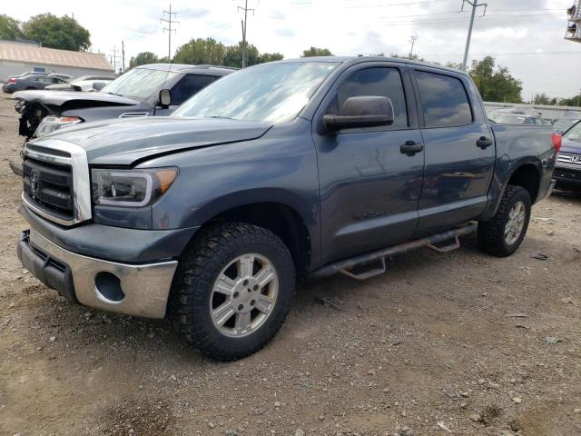 5TFEM5F10AX019308 - 2010 TOYOTA TUNDRA CREWMAX SR5 BLUE photo 1