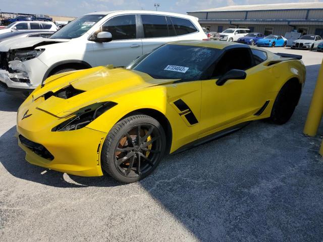 1G1YW2D79J5106027 - 2018 CHEVROLET CORVETTE GRAND SPORT 1LT YELLOW photo 1