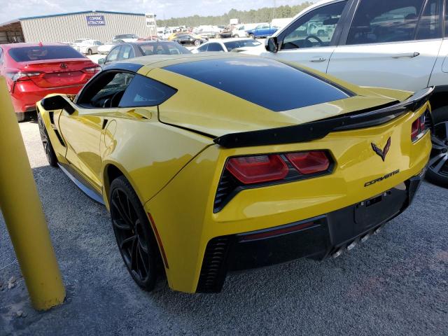 1G1YW2D79J5106027 - 2018 CHEVROLET CORVETTE GRAND SPORT 1LT YELLOW photo 2