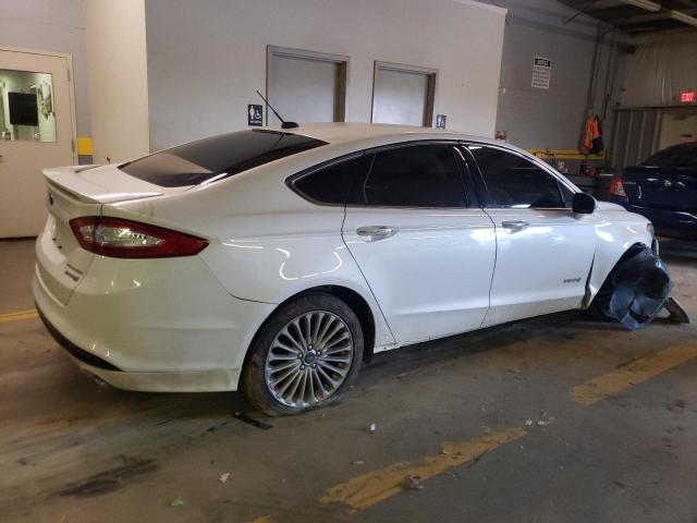 3FA6P0RU2ER350707 - 2014 FORD FUSION TITANIUM HEV WHITE photo 3