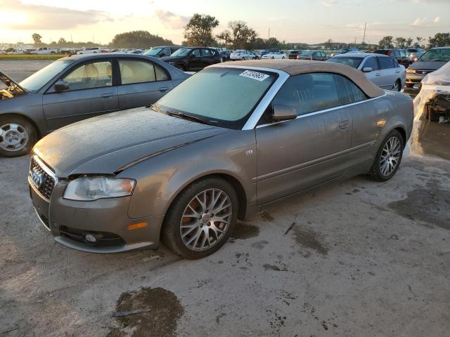 WAUAF48H89K002226 - 2009 AUDI A4 2.0T CABRIOLET GRAY photo 1