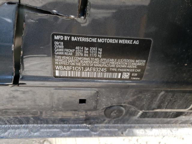 WBA8F1C51JAE93245 - 2018 BMW 328 D XDRIVE SILVER photo 12