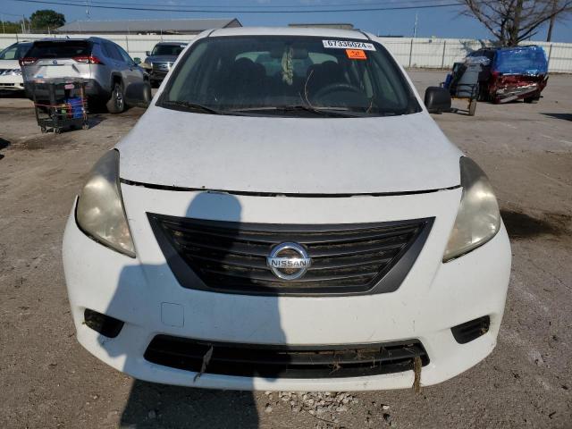 3N1CN7AP0EL847388 - 2014 NISSAN VERSA S WHITE photo 5