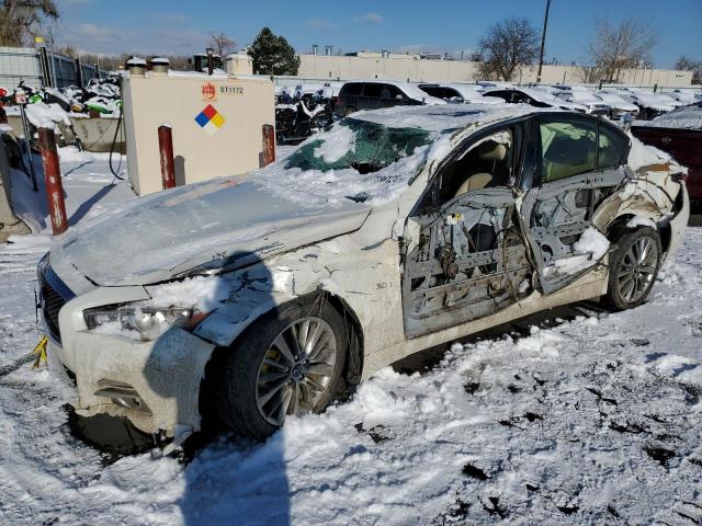 JN1EV7APXJM359087 - 2018 INFINITI Q50 LUXE WHITE photo 1