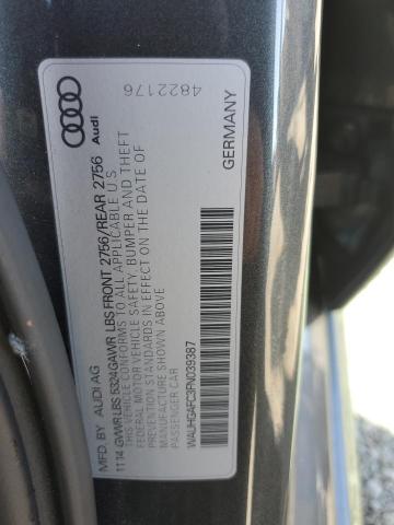 WAUHGAFC3FN039387 - 2015 AUDI A6 PRESTIGE ნაცრისფერი ფოტო 13