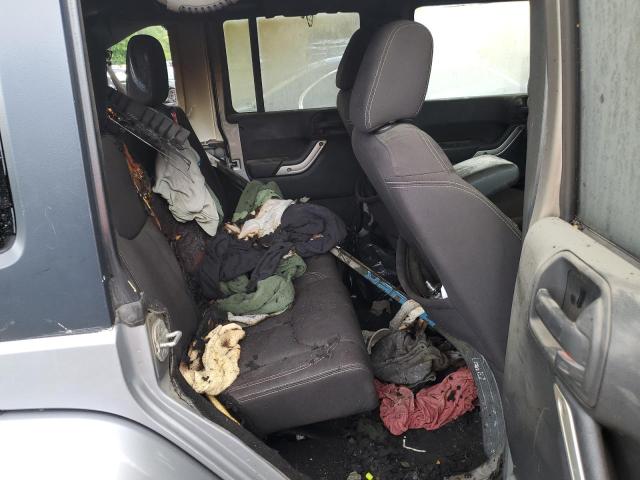 1C4BJWEG5DL693652 - 2013 JEEP WRANGLER U SAHARA Արծաթագույն լուսանկար 10