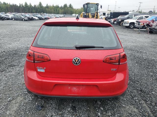 3VWRA7AU2FM089409 - 2015 VOLKSWAGEN GOLF TDI RED photo 6