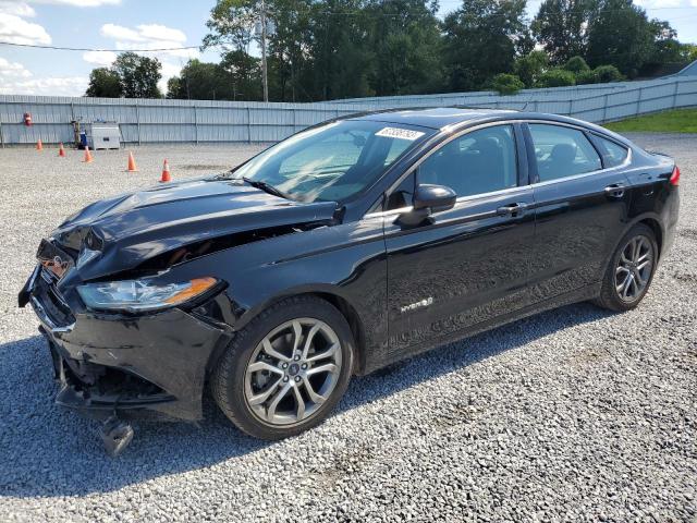 3FA6P0LU9HR232795 - 2017 FORD FUSION SE HYBRID BLACK photo 1