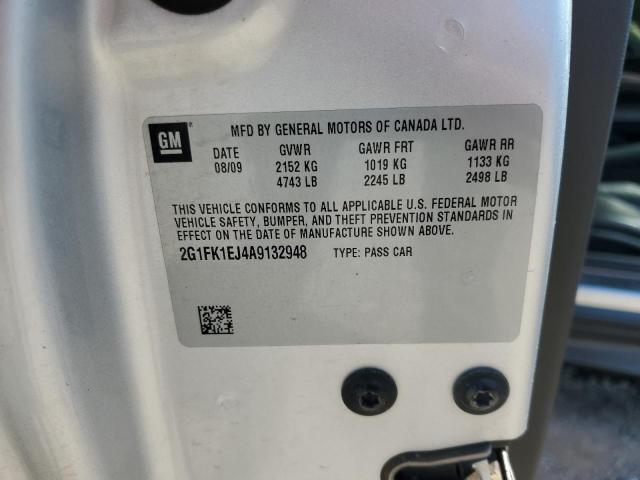 2G1FK1EJ4A9132948 - 2010 CHEVROLET CAMARO SS SILVER photo 12