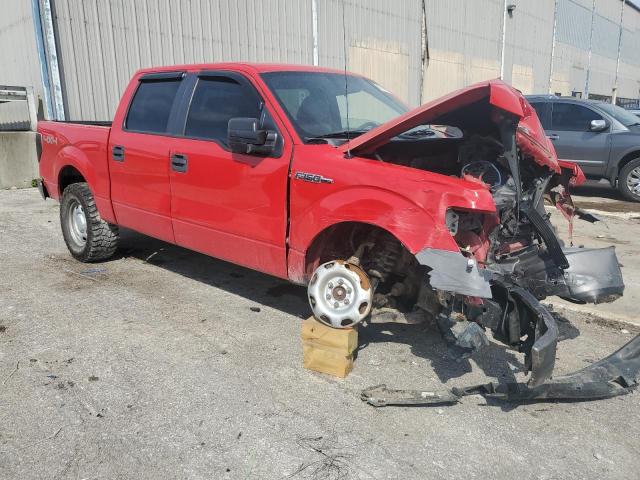1FTFW1EF9BKD38922 - 2011 FORD F150 SUPERCREW RED photo 4