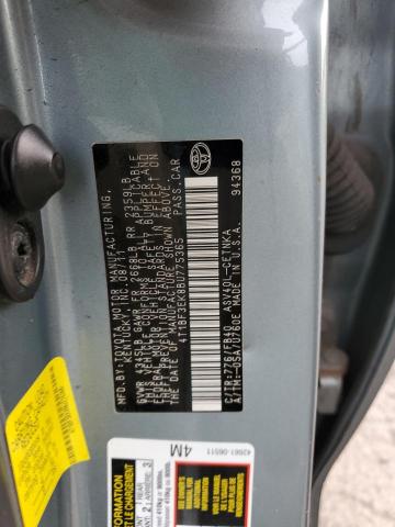 4T1BF3EK8BU775365 - 2011 TOYOTA CAMRY BASE GREEN photo 12