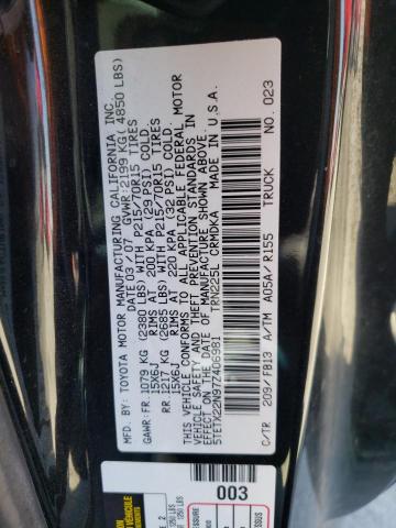 5TETX22N97Z406981 - 2007 TOYOTA TACOMA ACCESS CAB 黑色 照片 13