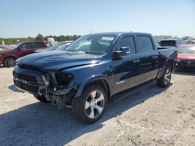 1C6SRFJT3MN582038 - 2021 RAM 1500 LARAMIE BLUE photo 1