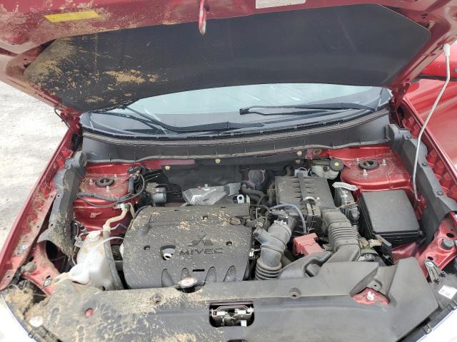 JA4AP4AU5KU026107 - 2019 MITSUBISHI OUTLANDER SE წითელი ფოტო 11